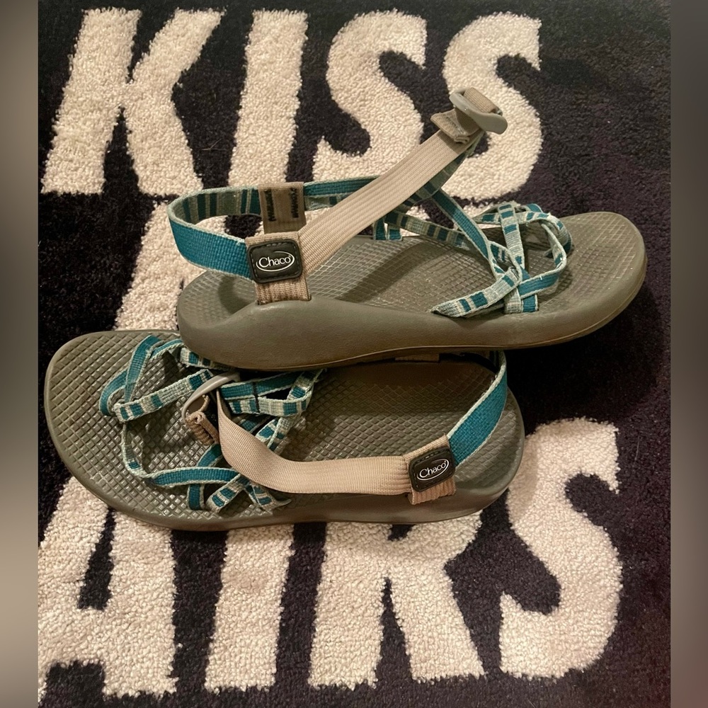 Chaco Z Canyon 2 Womens Size 10 Green Gray Sandal Sport Hiking